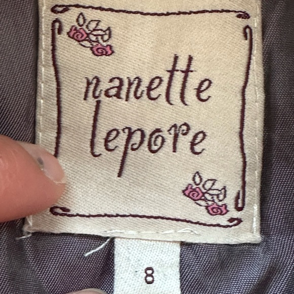 Nanette Lepore A Perfect Cut Black Low Round Cut Neck Button Down Jacket Sz 8. - Picture 10 of 15